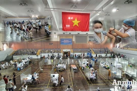 [ẢNH] Hà Nội trưng dụng nhà thi đấu 2.000 chỗ làm điểm tiêm vaccine Covid-19