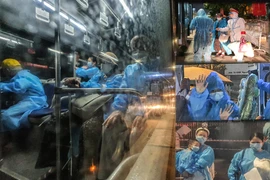 [Ảnh] Hình ảnh đầy cảm xúc khi 1.200 người ở Thanh Xuân Trung di dời khỏi điểm nóng...