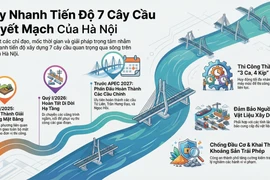 Hà Nội đôn đốc tiến độ xây dựng 7 cầu qua sông Hồng