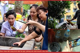 Theo chân đội xung kích diệt bọ gậy, phòng sốt xuất huyết ở Hà Nội