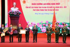 Huyện Đông Anh đón nhận Huân chương Lao động hạng Nhất