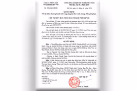 Chủ tịch Hà Nội tặng bằng khen 2 cá nhân thuộc Công an huyện Mỹ Đức