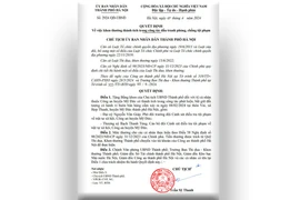 Chủ tịch Hà Nội tặng bằng khen 2 cá nhân thuộc Công an huyện Mỹ Đức