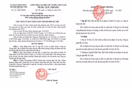 Chủ tịch Hà Nội tặng bằng khen 1 tập thể và 2 cá nhân thuộc CATP