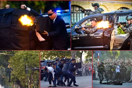 Choáng ngợp màn trình diễn bảo vệ yếu nhân, chống khủng bố của lực lượng Cảnh vệ CAND ở hồ Gươm