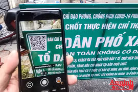 Hà Nội: Các chốt kiểm soát ở xã phường, khu đô thị... phải yêu cầu người ra vào quét mã QR khai báo y tế