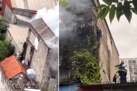 Chủ tịch Hà Nội tặng bằng khen hai Cảnh sát PCCC và CNCH CAQ Hà Đông