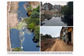 Làm rõ thông tin "ngập rác thải dự án cứng hóa kênh La Khê"