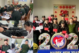 Cảnh sát cơ động đặc nhiệm Hà Nội "chi viện" máu khẩn cho Bệnh viện Nhi Trung ương