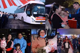 Cận cảnh “Hành trình Tết Công đoàn” đưa công nhân ở Hà Nội về quê đón Tết