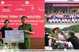 Học viện Cảnh sát nhân dân chia sẻ với nhân dân vùng mưa lũ ở Lào Cai