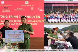 Học viện Cảnh sát nhân dân chia sẻ với nhân dân vùng mưa lũ ở Lào Cai