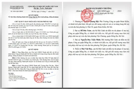 Chủ tịch Hà Nội tặng bằng khen 4 cá nhân thuộc CATP Hà Nội 