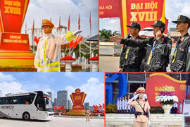 Hình ảnh Công an Thủ đô đảm bảo an ninh, an toàn Đại hội Đảng bộ thành phố Hà Nội lần thứ XVIII