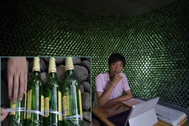 Xây nhà bằng 8.500 vỏ chai bia