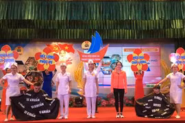 Sôi nổi hội thi Điều dưỡng viên Công an nhân dân giỏi - thanh lịch 