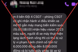 Tái diễn thủ đoạn mạo danh Cảnh sát giao thông gửi tin nhắn thông báo vi phạm