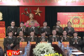 Cụm thi đua số 1 CATP ký giao ước thi đua "Vì ANTQ" năm 2016