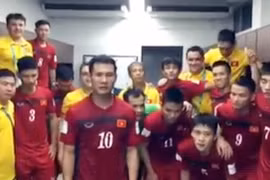 Tuyển thủ Futsal Việt Nam cảm ơn người hâm mộ sau khi giành vé vòng 1/8 World Cup