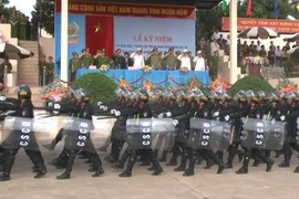 Kỷ niệm 10 năm thành lập Trung đoàn Cảnh sát cơ động Đông Bắc bộ