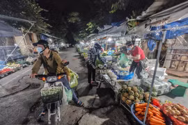 Hà Nội: Chợ đầu mối phía Nam hàng hóa dồi dào, các biện pháp phòng dịch được siết chặt 
