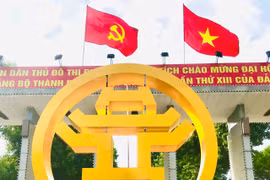 Hà Nội trang trí tuyên truyền, cổ động trực quan phục vụ Đại hội XIII của Đảng 