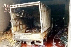 Cháy cửa hàng kinh doanh vàng mã, 1 xe tải và 1 xe máy bị thiêu rụi