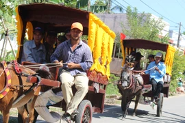 Về miền Tây, vui Tết Dương lịch bằng xe ngựa