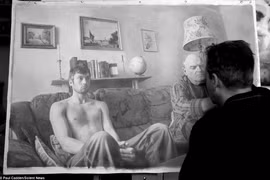 Choáng vì tranh vẽ kinh điển giống hệt ảnh đen trắng