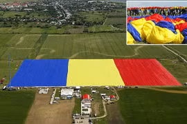 Romania tự hào với lá cờ lớn nhất thế giới 