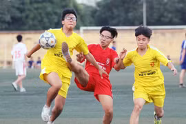 Kết quả, hình ảnh thi đấu ngày 11-11 giải bóng đá học sinh THPT Hà Nội 2015