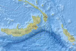 Động đất mạnh 7,4 độ Richter khiến Papua New Guinea đối mặt sóng thần
