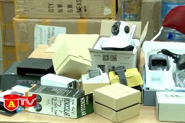 Phát hiện số lượng lớn hàng điện tử không rõ nguồn gốc xuất xứ