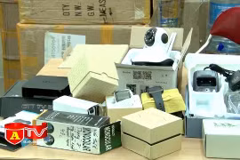 Phát hiện số lượng lớn hàng điện tử không rõ nguồn gốc xuất xứ