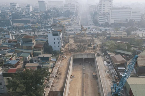 Thông xe hầm chui Kim Đồng- Giải Phóng vào ngày 10-2