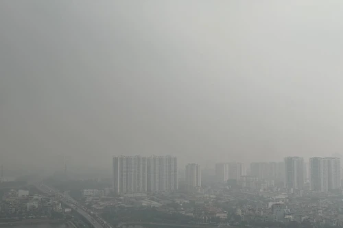 Hà Nội lại ô nhiễm mù mịt, các điểm quan trắc tậm tịt