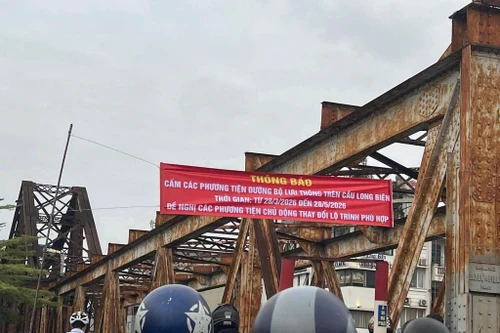 Tạm đóng cầu Long Biên trong 2 tháng, cấm toàn bộ phương tiện lưu thông