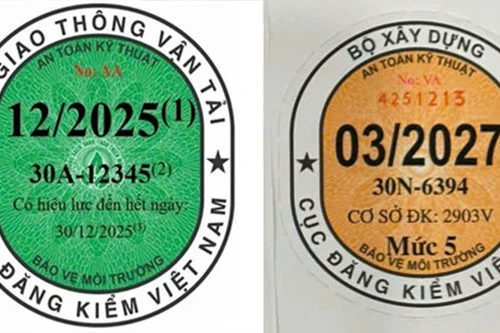 Bỏ ngày hết hạn trên tem đăng kiểm: Lái xe lo quên ngày hết hạn