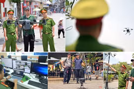 Công an Hà Nội bắt đầu thử nghiệm "mắt thần" UAV giám sát an ninh trật tự