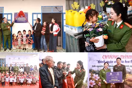 Học viện Cảnh sát nhân dân mang Tết ấm đến bản nghèo Điện Biên