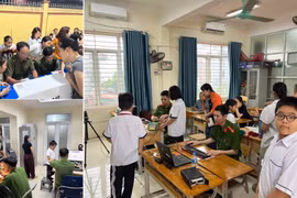 "Mang trụ sở" đến trường học cấp định danh cho học sinh xuyên kỳ nghỉ lễ