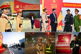 Toàn cảnh lực lượng Công an Hà Nội "tổng lực" diễn tập bảo vệ Đại hội Đảng