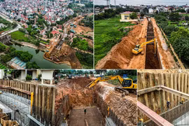Cận cảnh đại công trường 920 tỷ đồng: 24 mũi thi công, đếm ngược ngày "hồi sinh" sông Tô Lịch