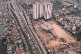 Góc nhìn trên cao lộ diện bến xe trăm tỷ hiện đại bậc nhất Hà Nội