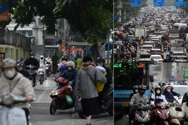 Giao thông Hà Nội ngày đi làm đầu năm 2026