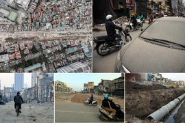 Cận cảnh đại công trường đường Vành đai 1 đoạn Hoàng Cầu - Voi Phục những ngày nước rút