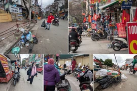 Hình ảnh trật tự đô thị bị "thả buông" ở phố Trần Cung