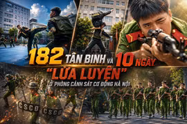 182 tân binh và 10 ngày "lửa luyện" ở Phòng Cảnh sát cơ động Hà Nội