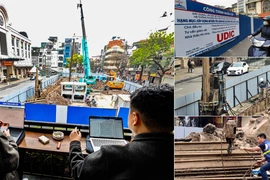 Xuyên Tết trên công trường khẩn cấp xây bể ngầm chống ngập giữa trung tâm Hà Nội