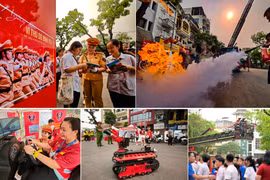 Cận cảnh không gian trải nghiệm đặc biệt không thể bỏ lỡ của Công an Thành phố Hà Nội bên hồ Gươm 